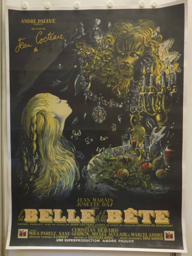 Es war einmal - Die Schöne und die Bestie originales Filmplakat aus Frankreich (1946)